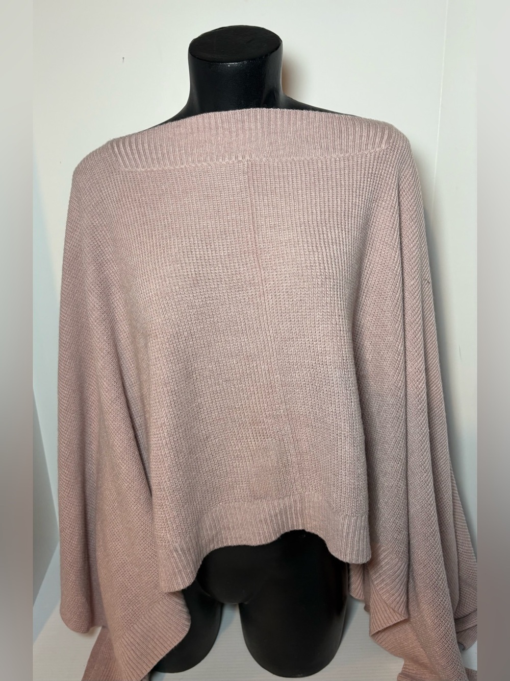 lululemon athletica Blush Pink Knit Poncho Sweater
